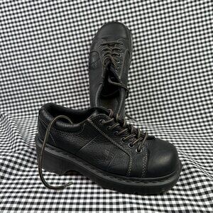 Dr Martens Vintage Melissa Chunky Oxford Black Leather Shoe Women's 7 90s / Y2K